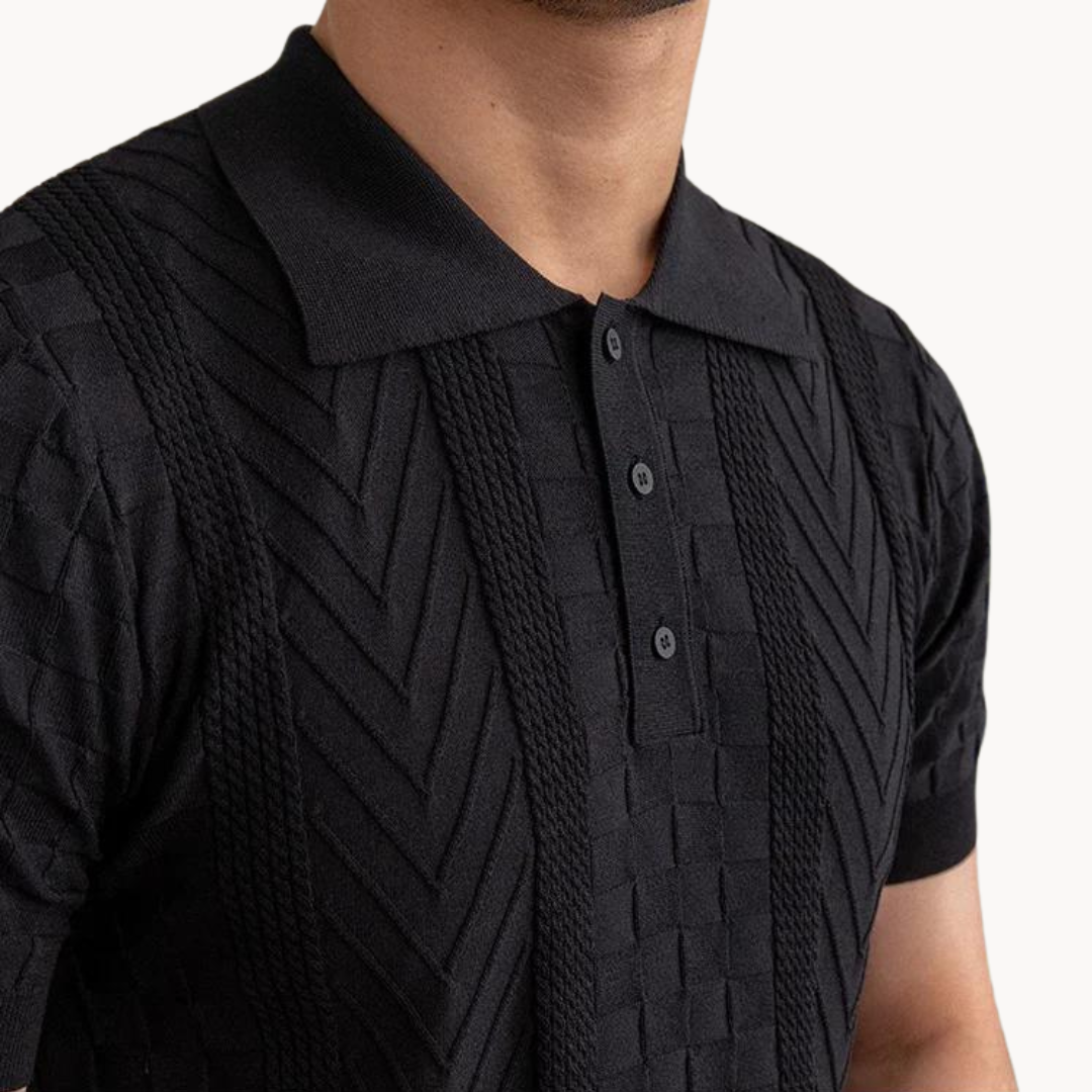 Polo - Mistura Texturizada Jacquard masculino
