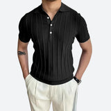 Camisa Polo - Mistura Elástica Decote V masculino