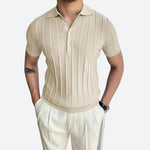 Camisa Polo - Mistura Elástica Decote V masculino