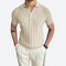 Camisa Polo - Mistura Elástica Decote V masculino