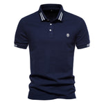 Polo - Colar Estruturado Listrado masculino