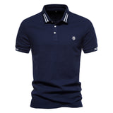 Polo - Colar Estruturado Listrado masculino