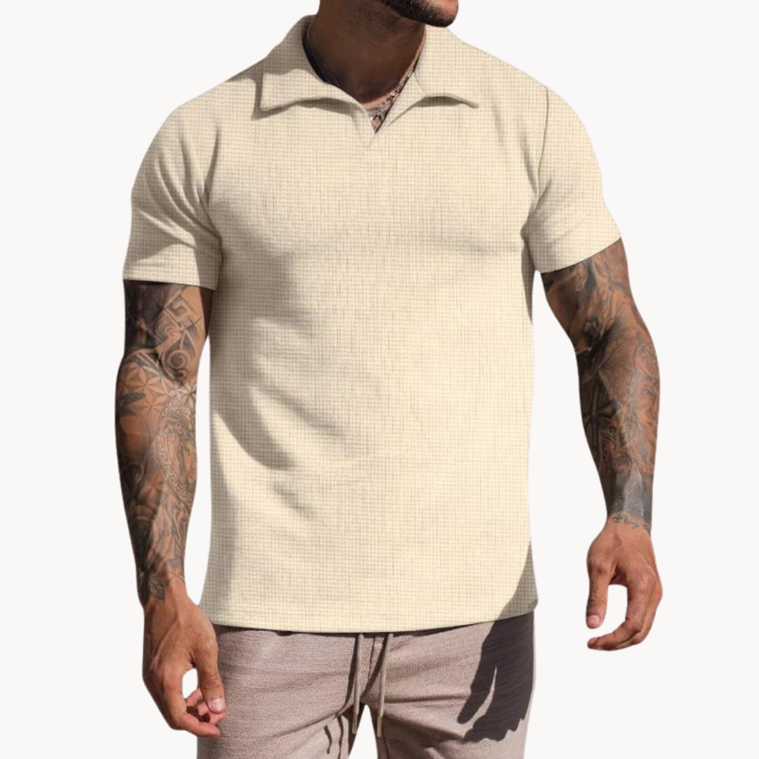 Polo - Fibras Tingidas Gola Johnny masculino