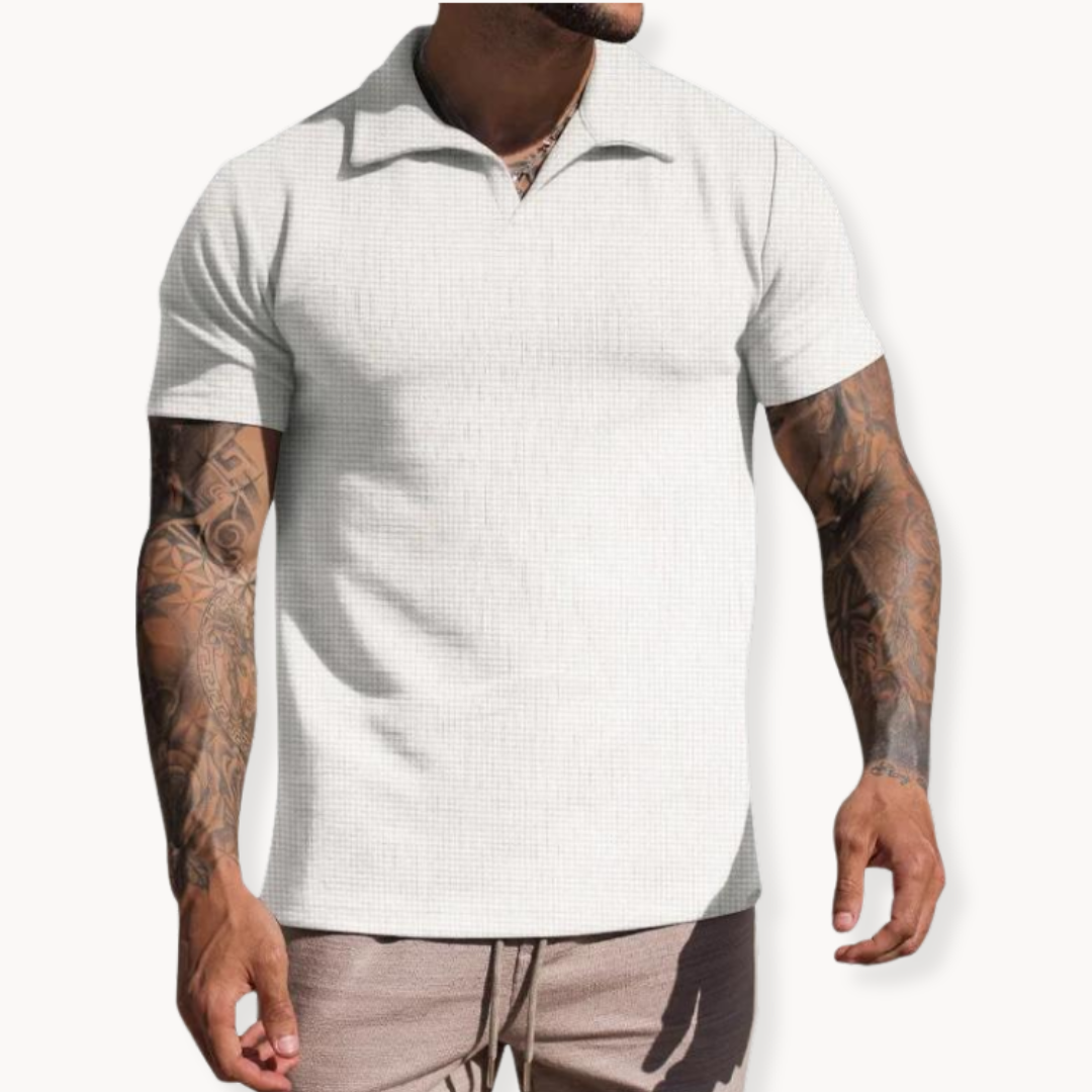 Polo - Fibras Tingidas Gola Johnny masculino
