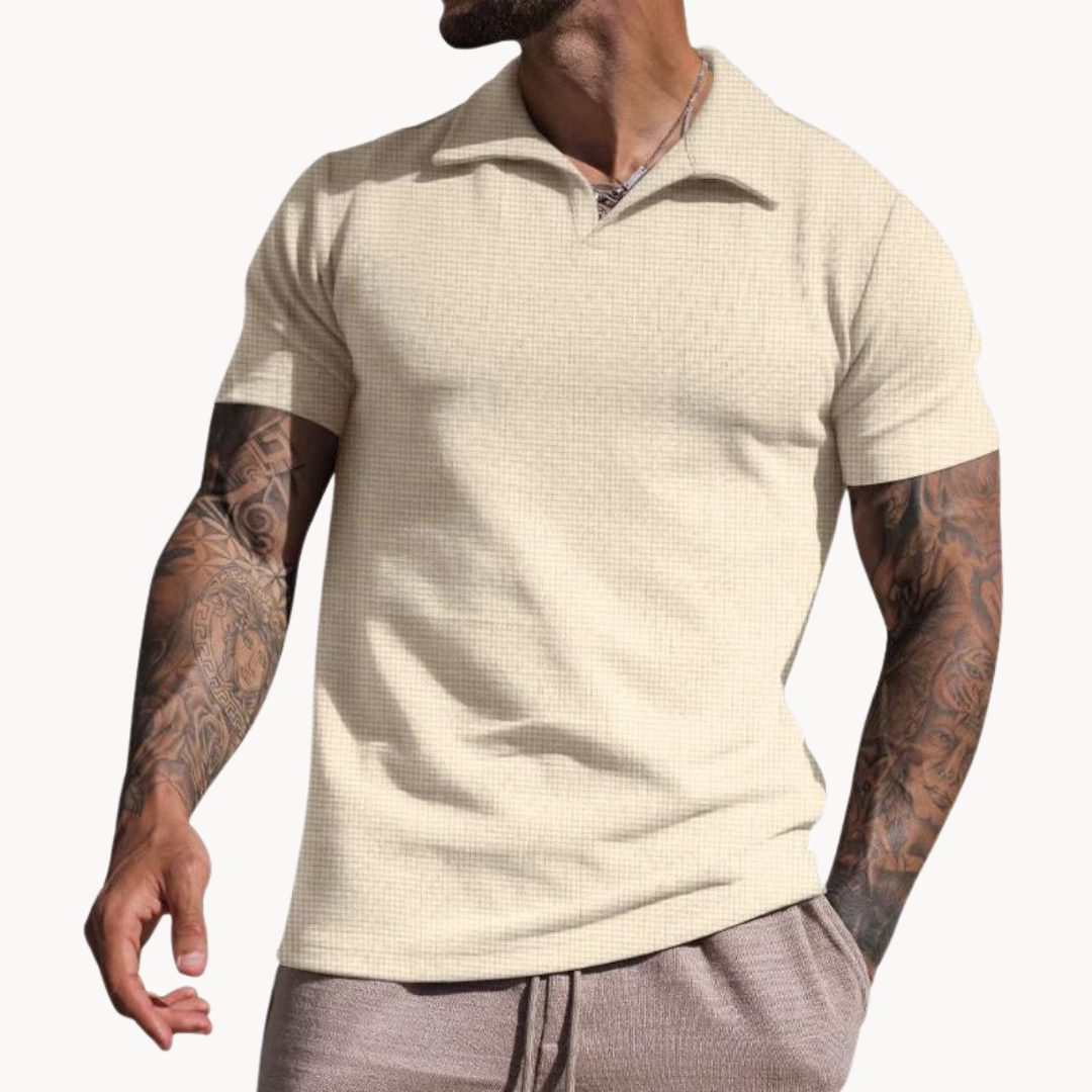 Polo - Fibras Tingidas Gola Johnny masculino