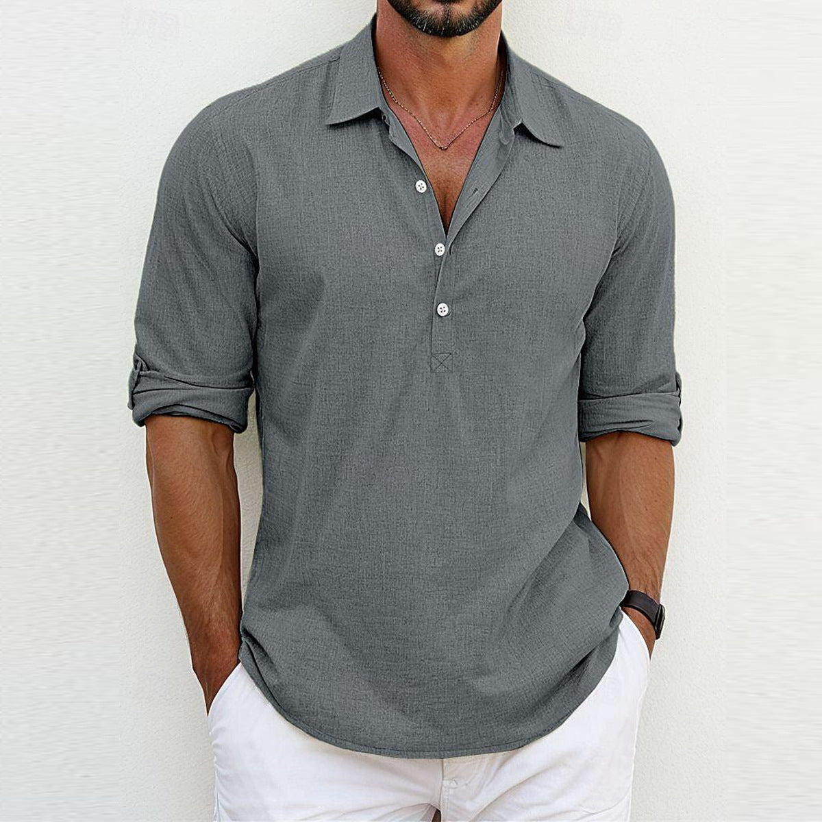 Camisa Polo em Poliéster - Clássico masculino