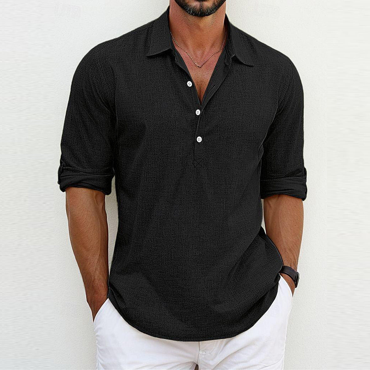 Camisa Polo em Poliéster - Clássico masculino