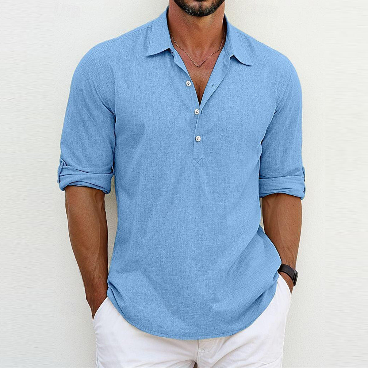 Camisa Polo em Poliéster - Clássico masculino
