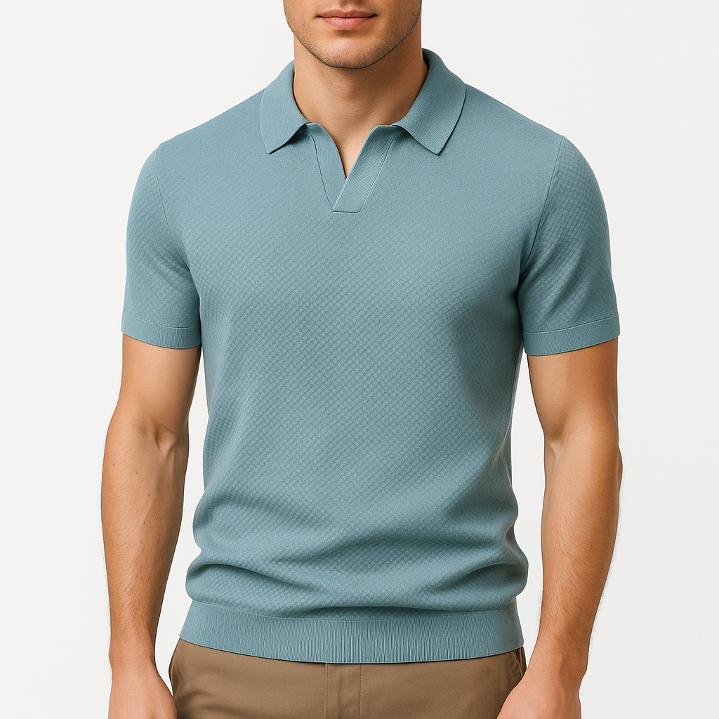 Camisa Polo em Poliéster - Texturada masculino