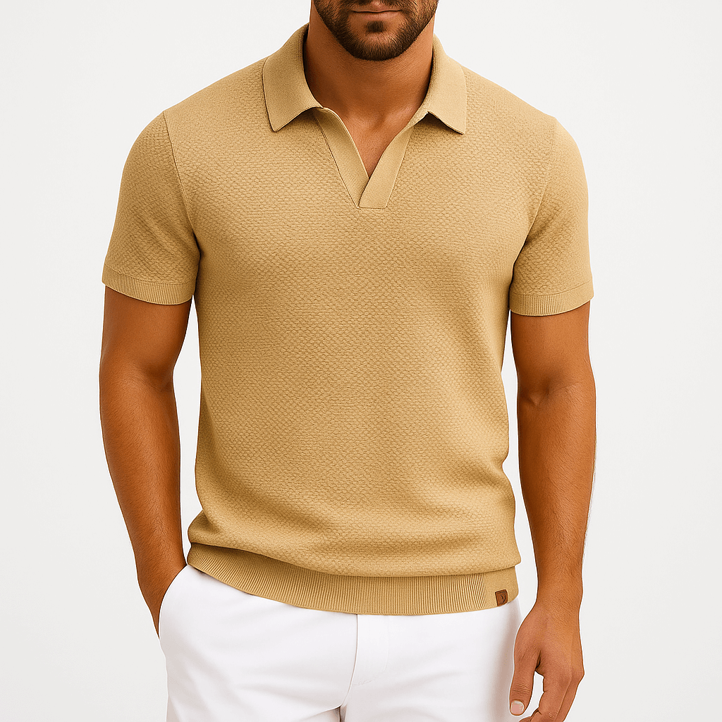 Camisa Polo em Poliéster - Texturada masculino
