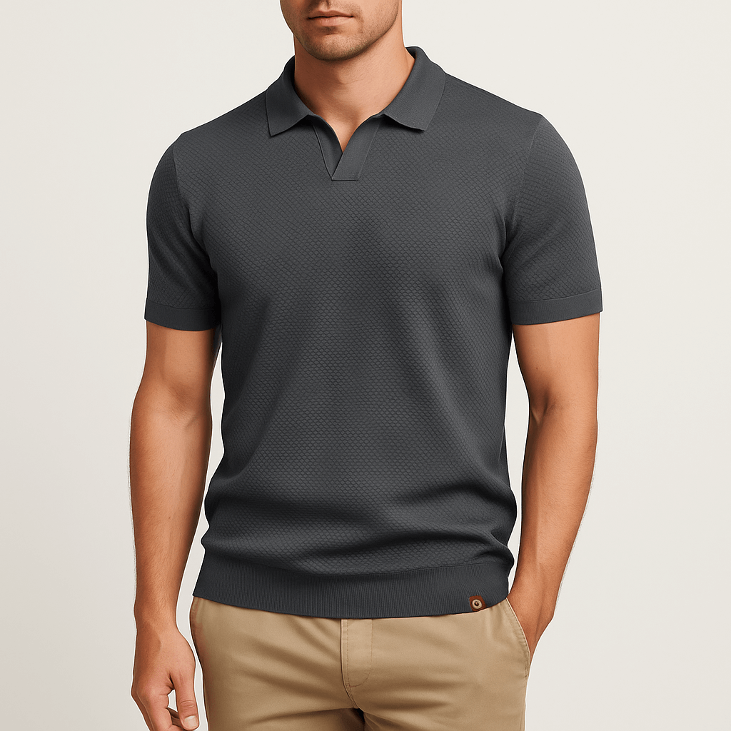 Camisa Polo em Poliéster - Texturada masculino