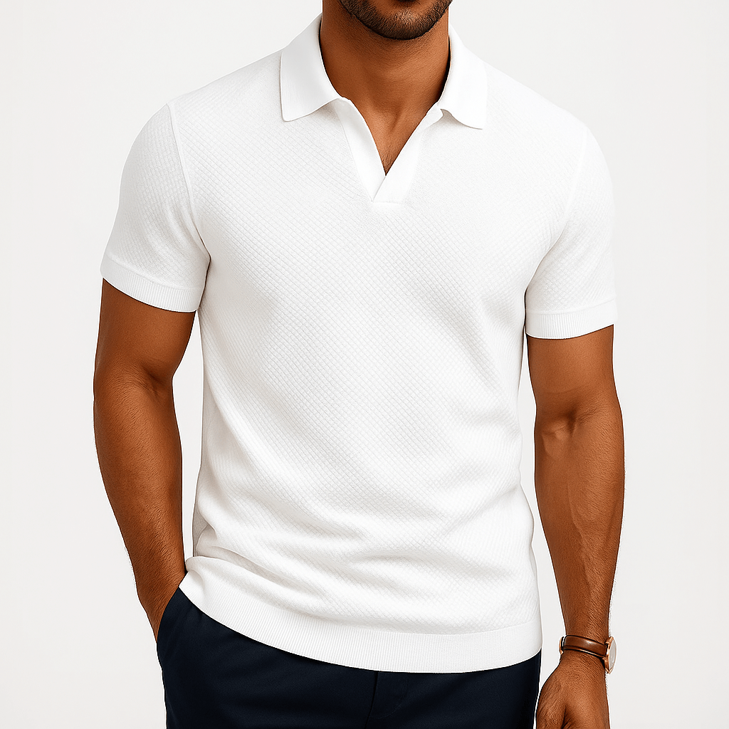 Camisa Polo em Poliéster - Texturada masculino