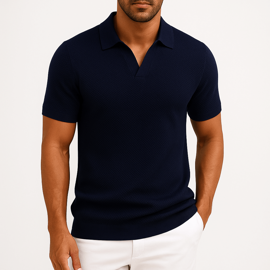 Camisa Polo em Poliéster - Texturada masculino