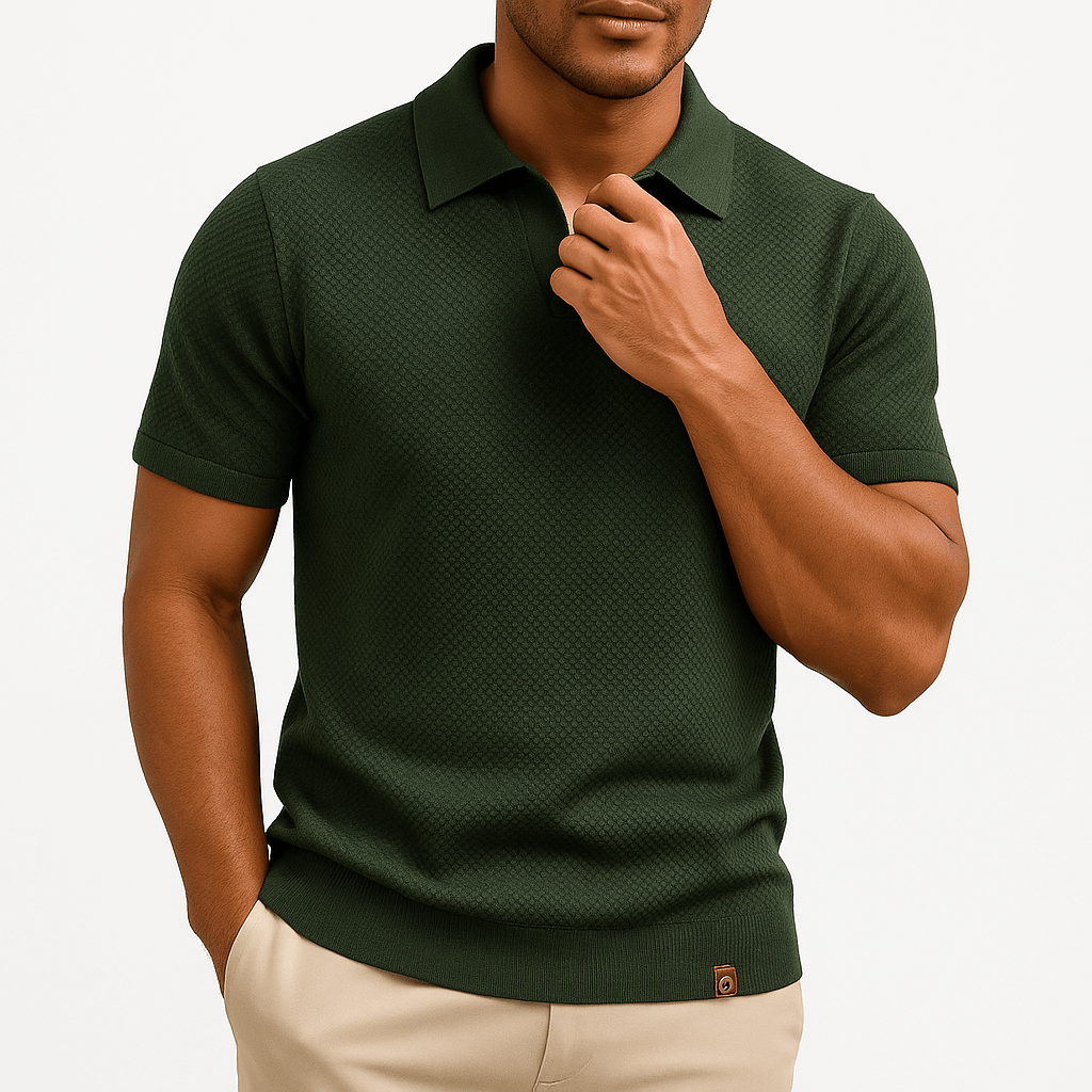 Camisa Polo em Poliéster - Texturada masculino