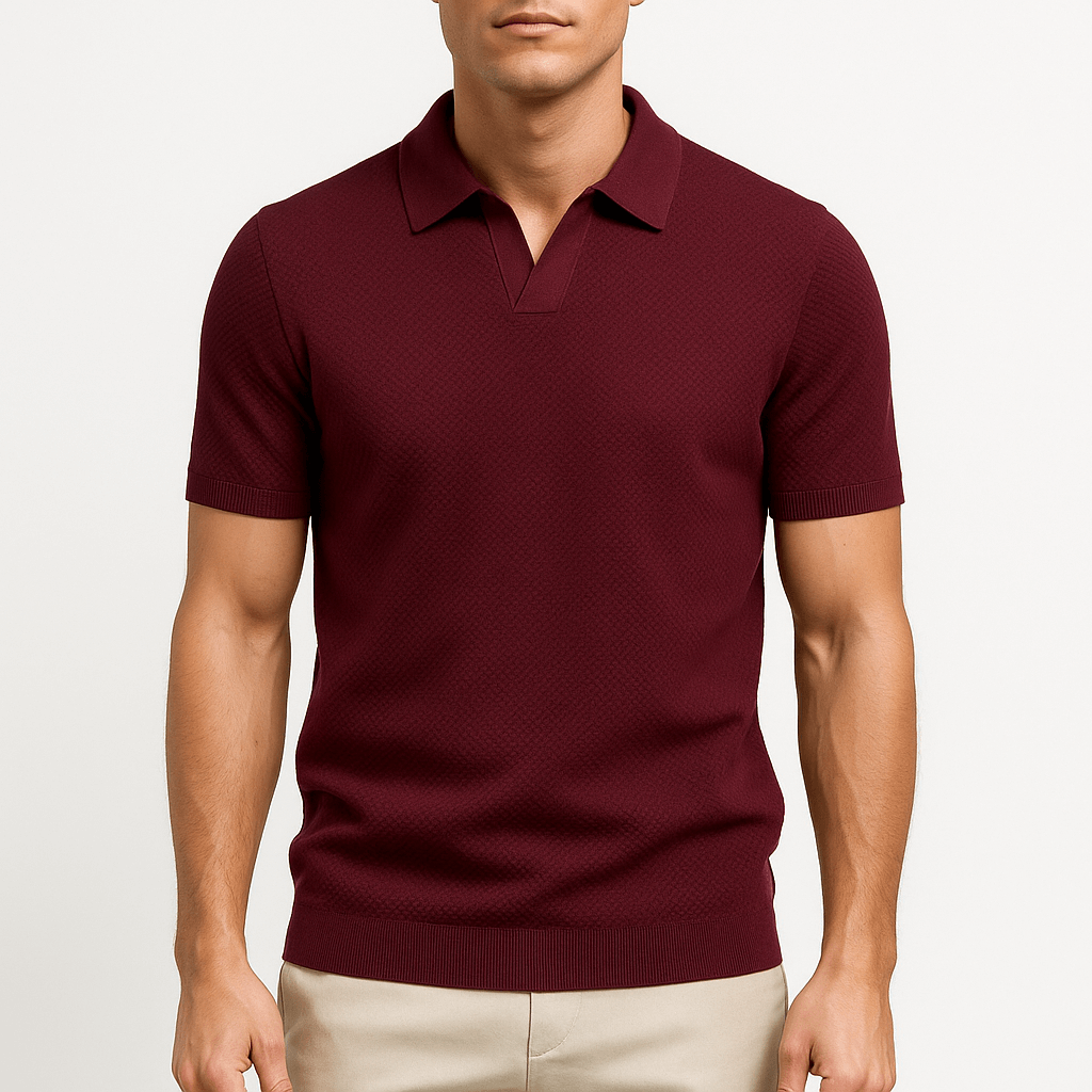 Camisa Polo em Poliéster - Texturada masculino