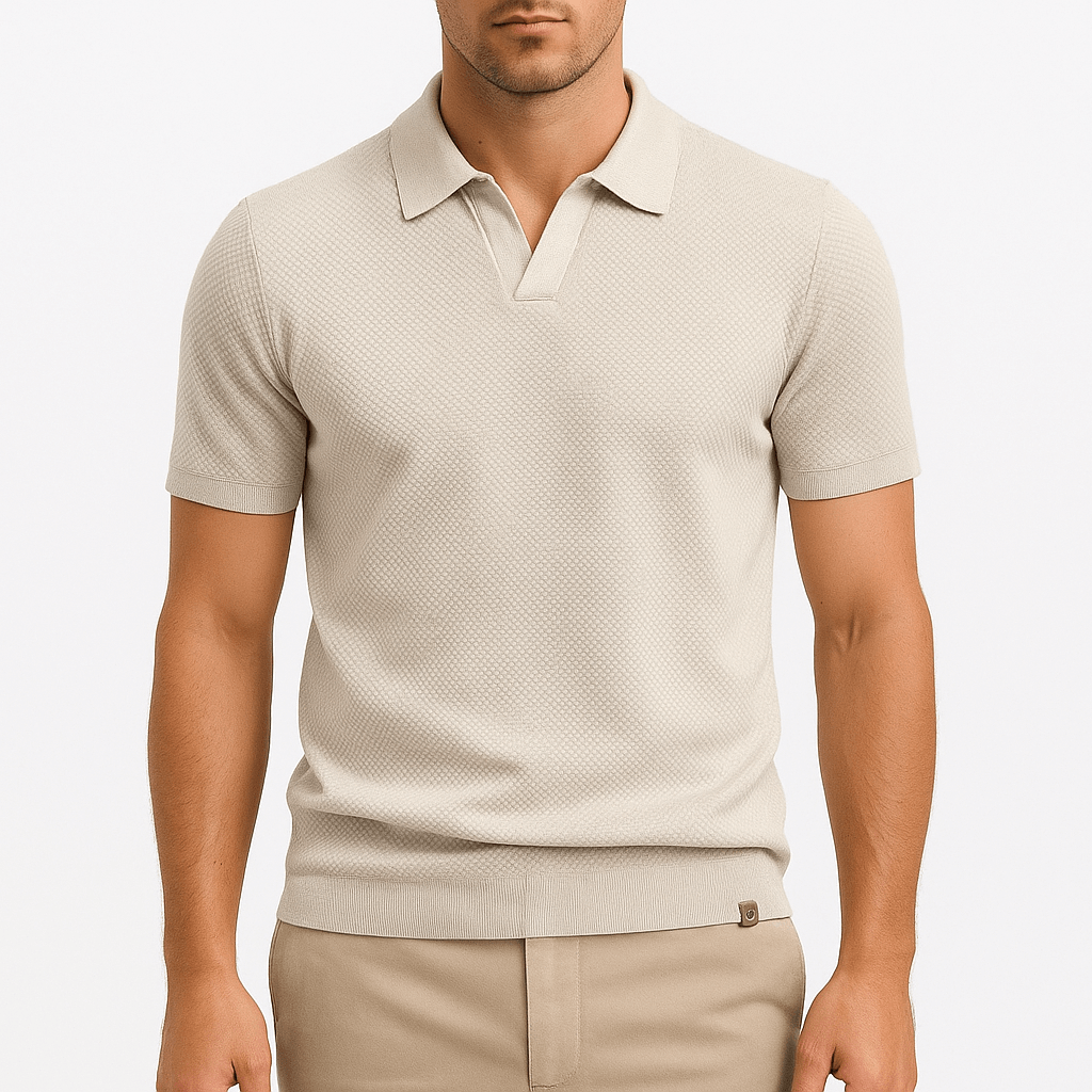 Camisa Polo em Poliéster - Texturada masculino