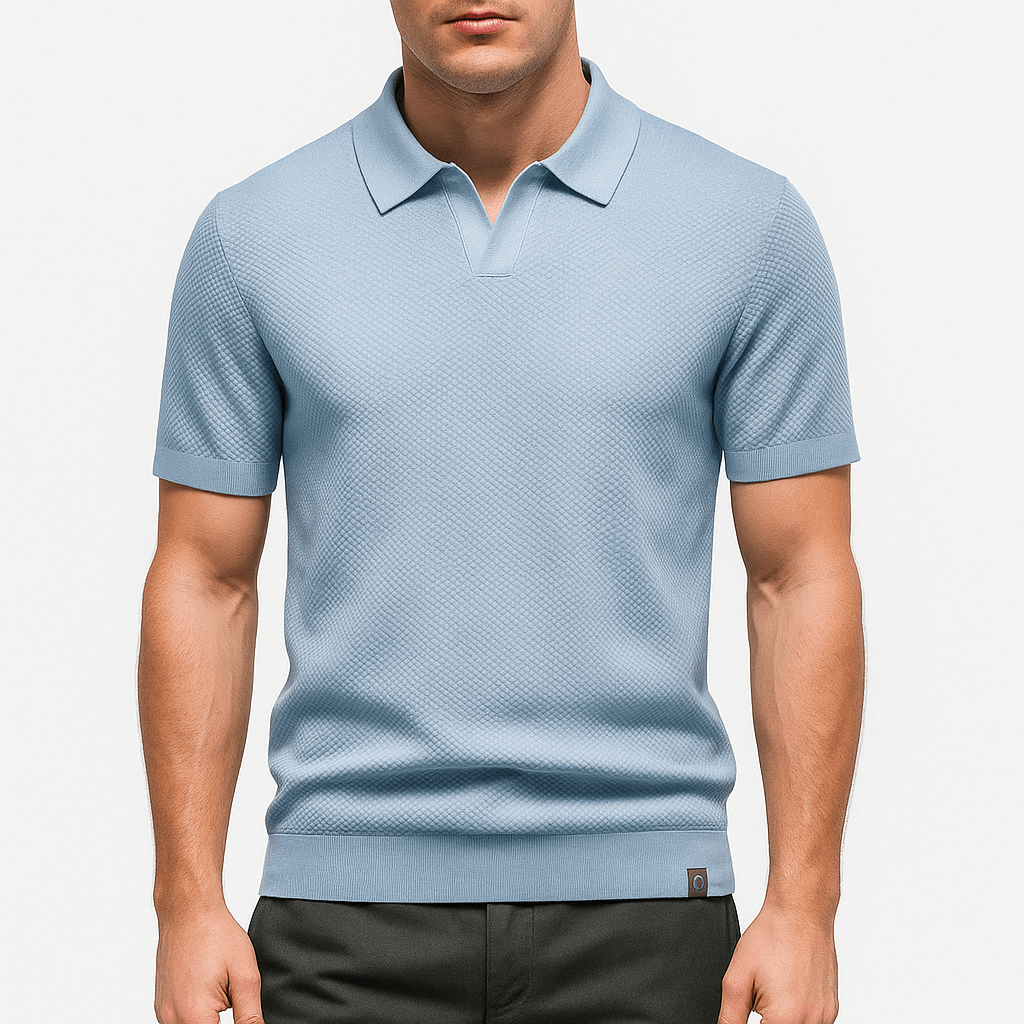 Camisa Polo em Poliéster - Texturada masculino