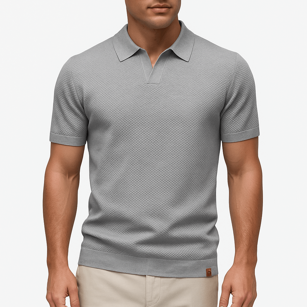 Camisa Polo em Poliéster - Texturada masculino