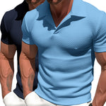Polo em Mistura de Poliéster - Zíper masculino