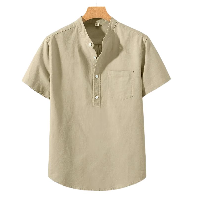 Camisa em Mistura de Poliéster - Gola Alta masculino