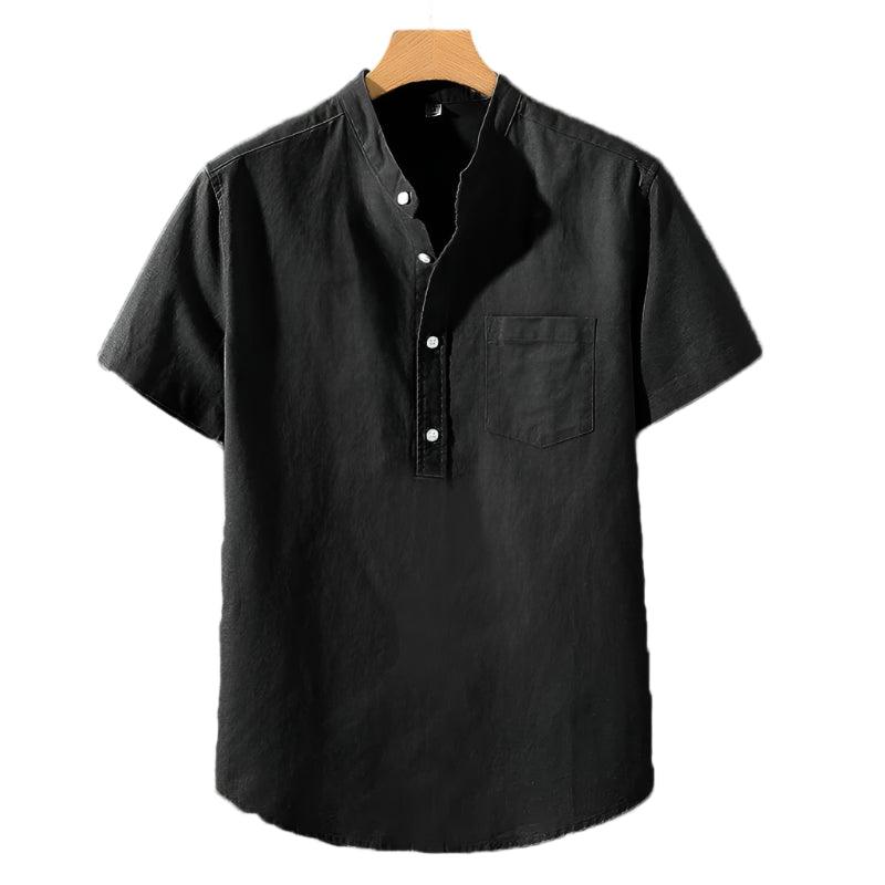 Camisa em Mistura de Poliéster - Gola Alta masculino