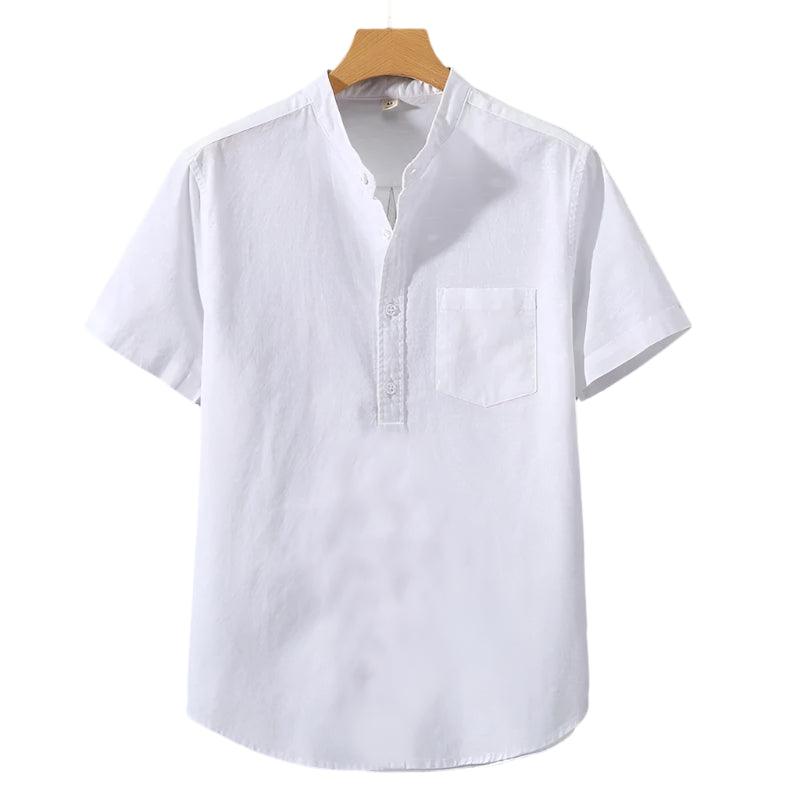 Camisa em Mistura de Poliéster - Gola Alta masculino