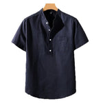 Camisa em Mistura de Poliéster - Gola Alta masculino