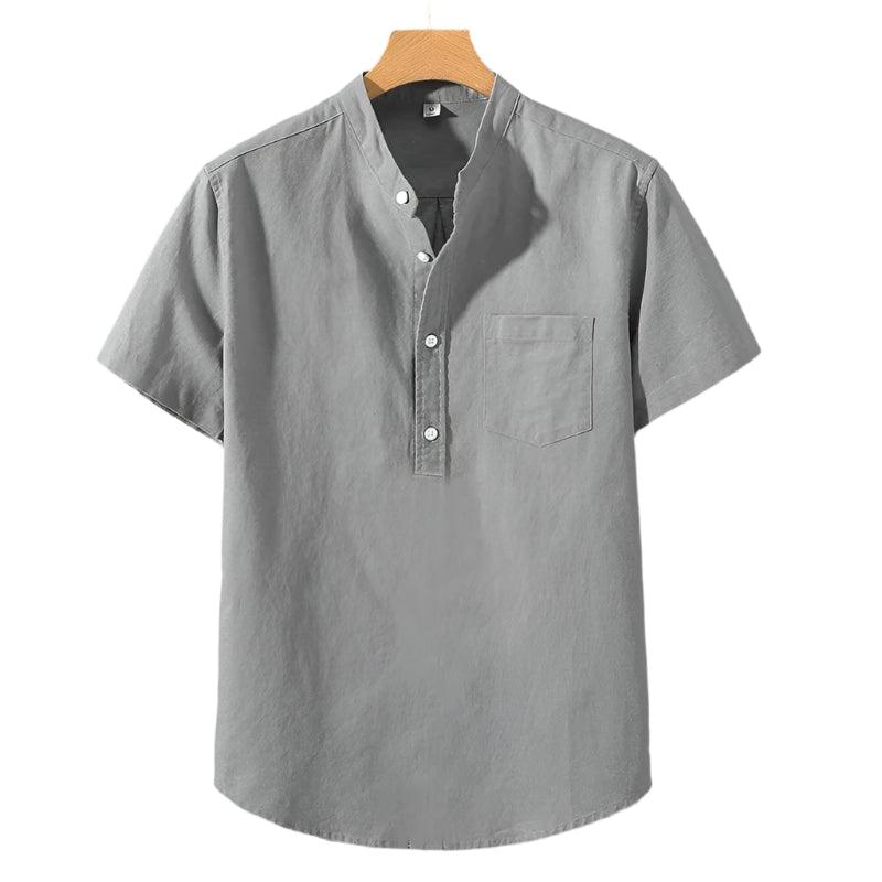Camisa em Mistura de Poliéster - Gola Alta masculino