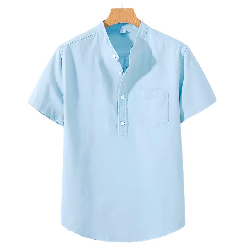 Camisa em Mistura de Poliéster - Gola Alta masculino
