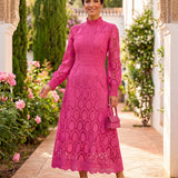 Constança | Vestido Midi Rendado para Cerimónia