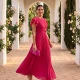Beatriz | Vestido Midi Plissado para Ocasiões Especiais
