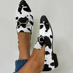 Mocassim com Detalhe de Fivela Impressa feminino