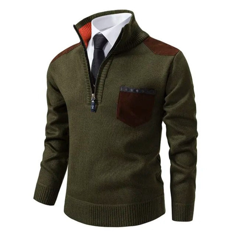 Pullover de Malha - Com Colarinho masculino