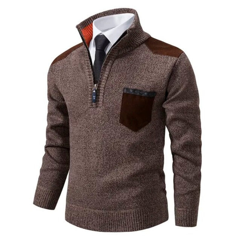 Pullover de Malha - Com Colarinho masculino