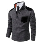 Pullover de Malha - Com Colarinho masculino