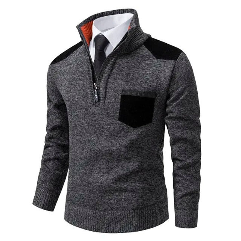 Pullover de Malha - Com Colarinho masculino