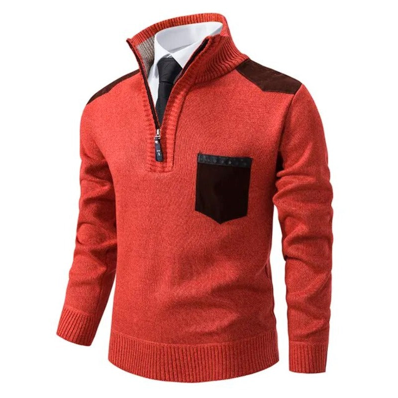 Pullover de Malha - Com Colarinho masculino