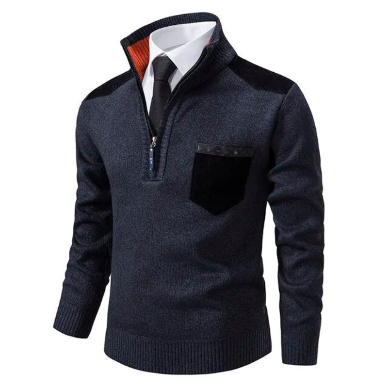 Pullover de Malha - Com Colarinho masculino