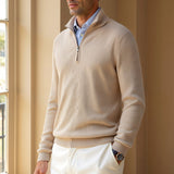 Sweater de Gola Alta com Zíper masculino