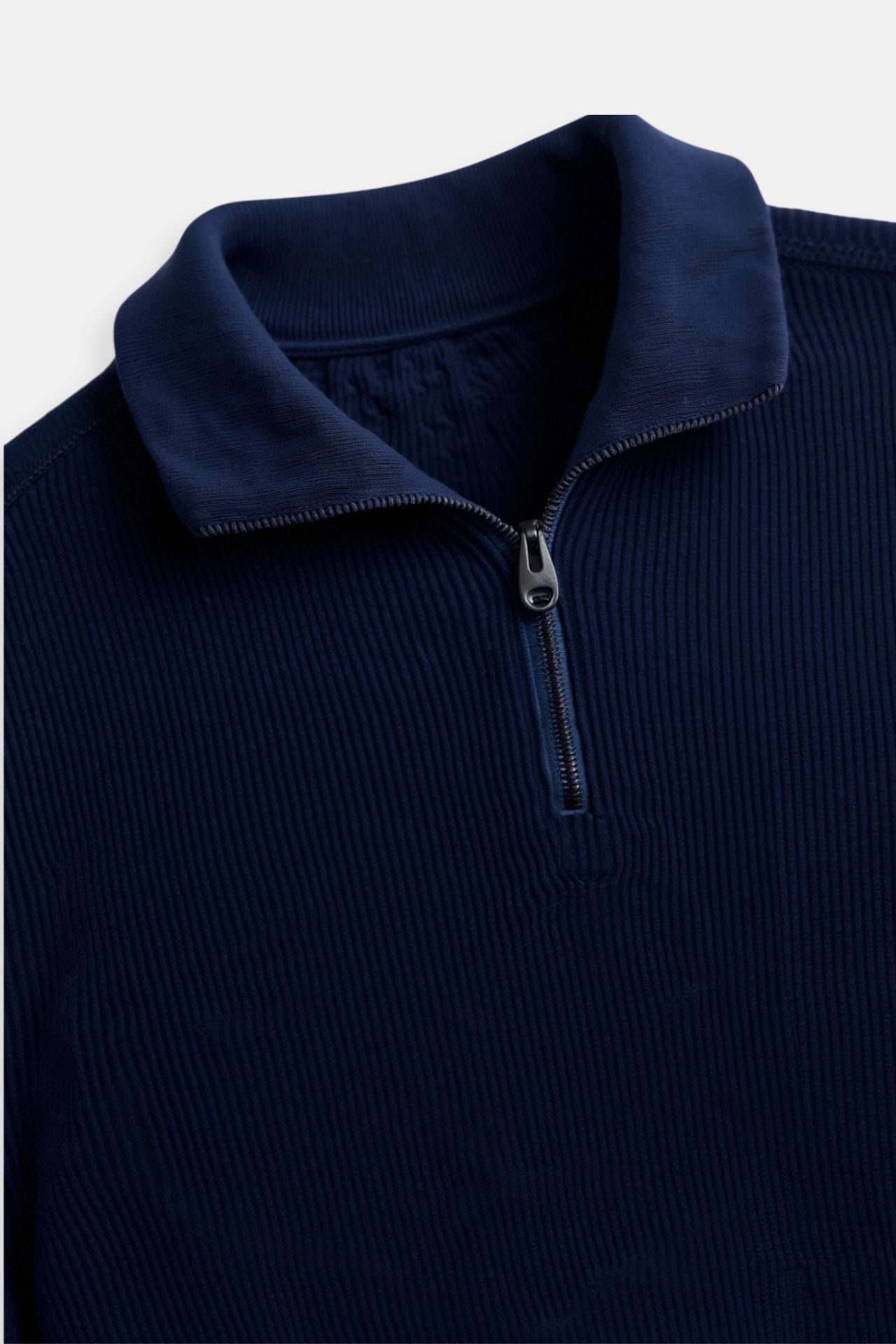 Sweater de Gola Alta com Zíper masculino