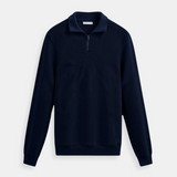 Sweater de Gola Alta com Zíper masculino
