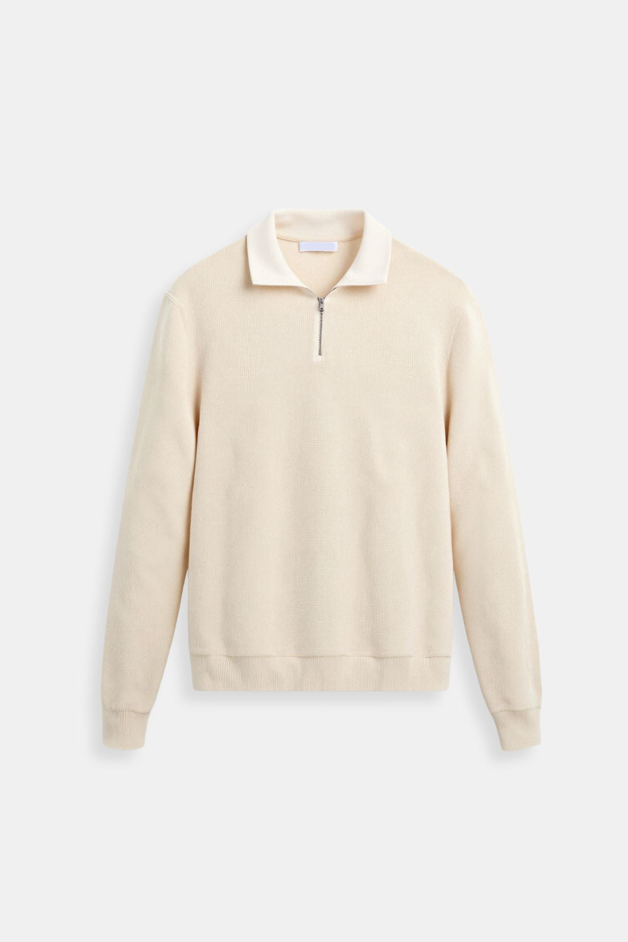 Sweater de Gola Alta com Zíper masculino
