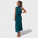 Vestido Satin Elegance feminino