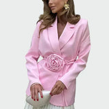 Blazer em linha impecável feminino