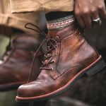 Botas Ponta Redonda Retro masculino