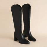 Botas de salto Grosso e Elegância para o Inverno feminino