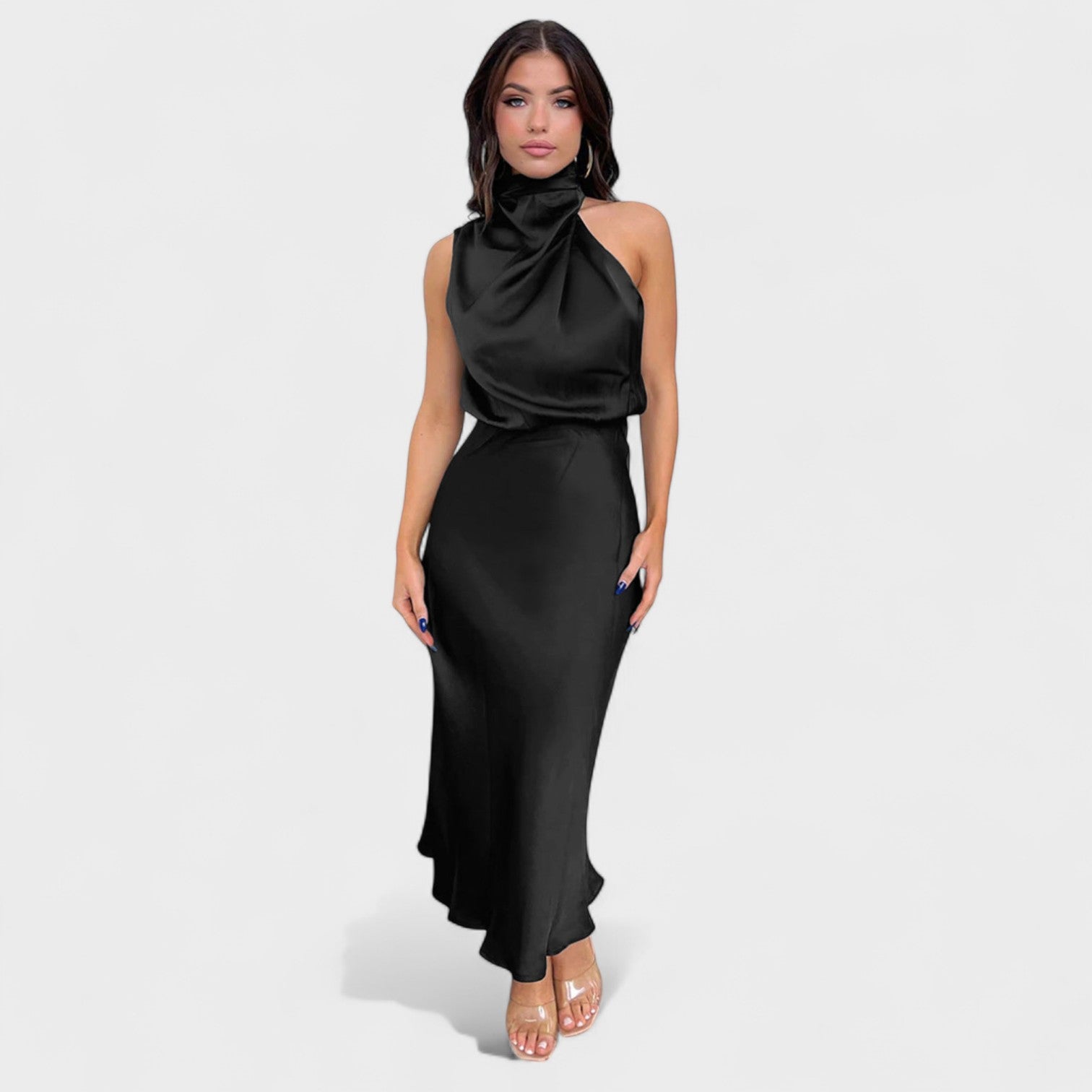 Vestido Satin Elegance feminino