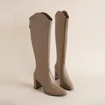 Botas de salto Grosso e Elegância para o Inverno feminino