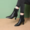 Botas com plataforma em Couro feminino