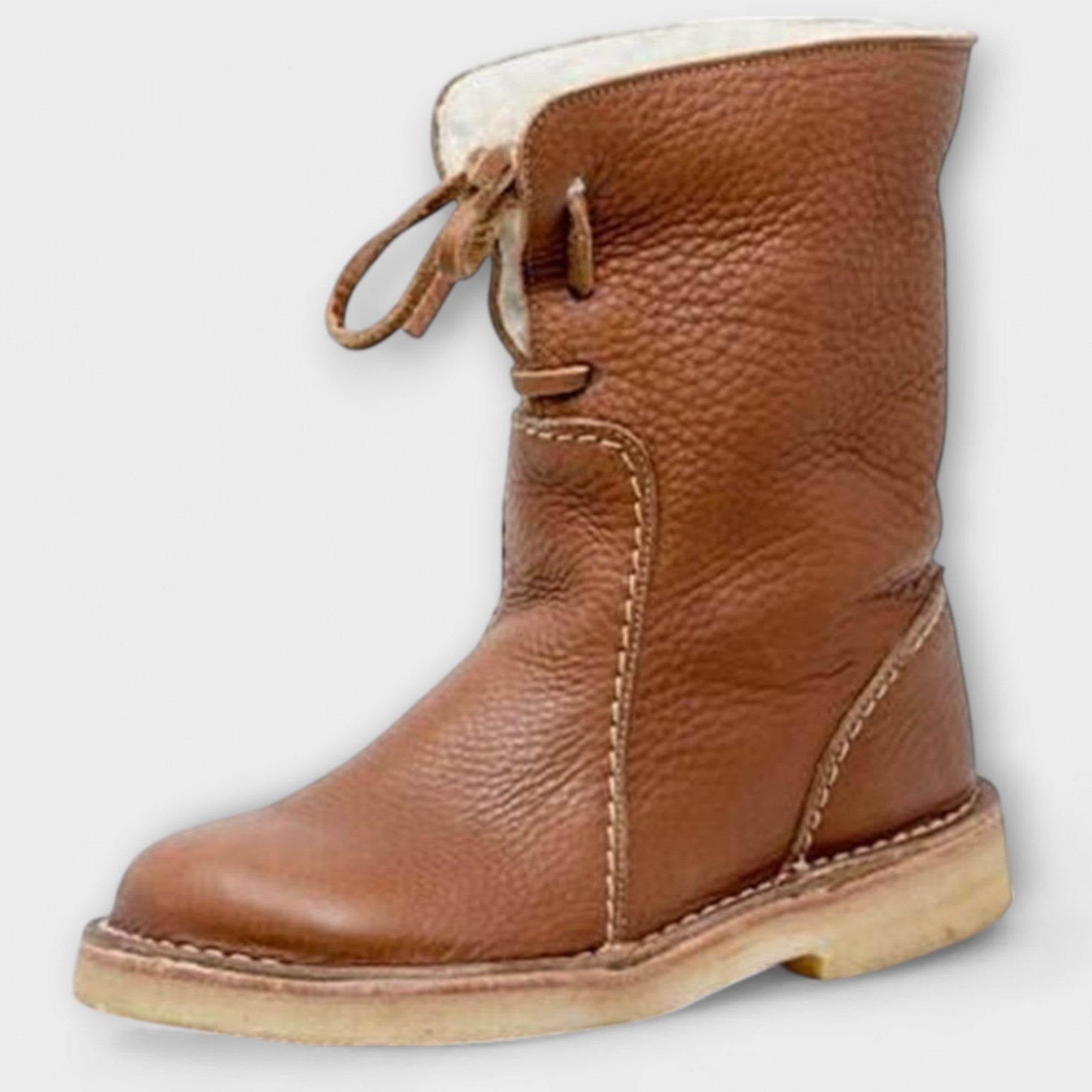 Botas impermeáveis com forro de lã feminino